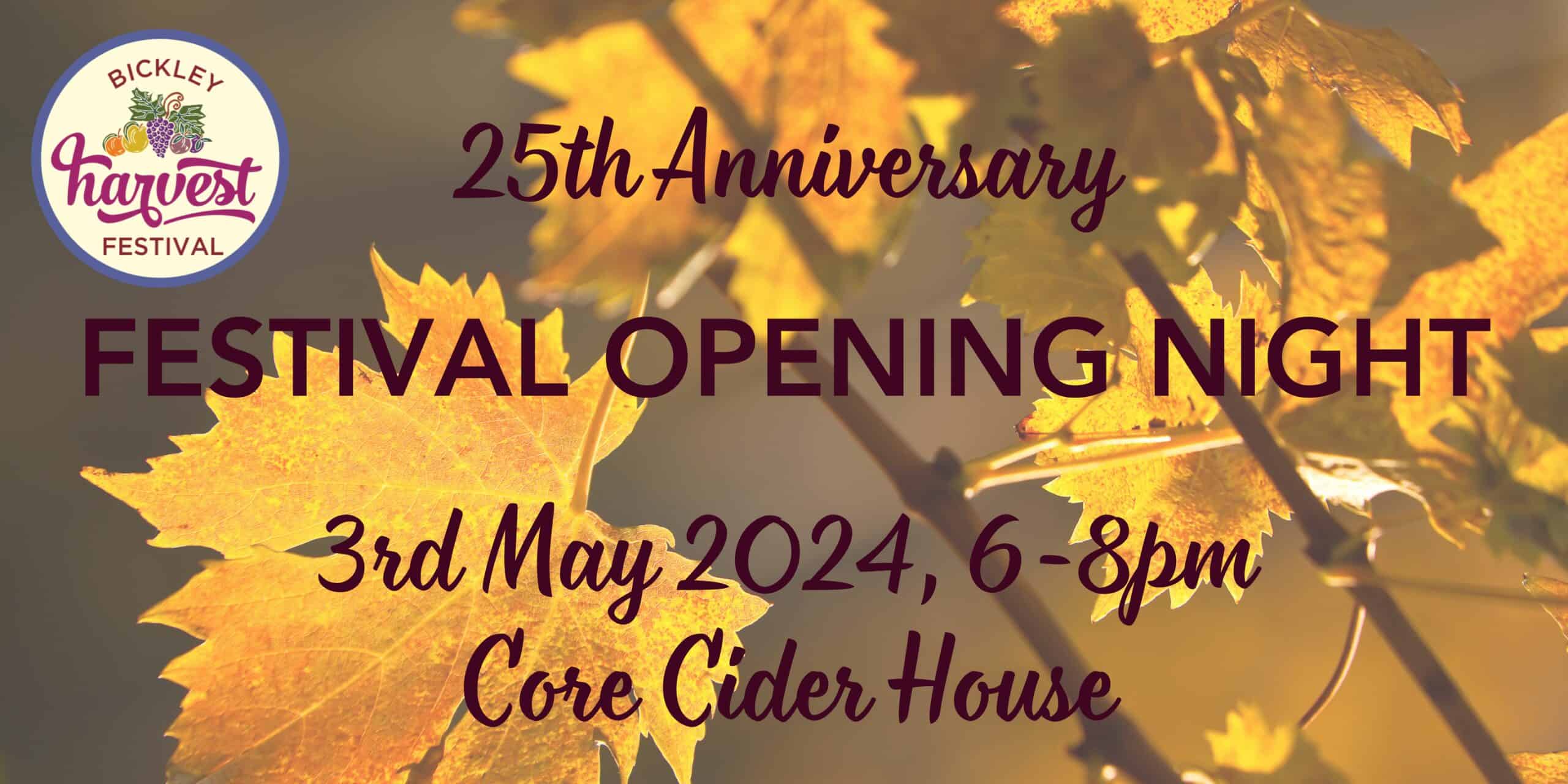 Bickley Harvest Festival 25th Anniversary Opening Night
